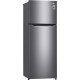 LG Double Door Refrigerator GN-B222SQBB IEC Gross 225L Dark Graphite Steel Top Freezer with Smart Inverter Compressor