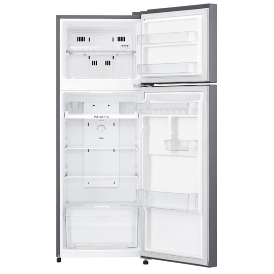 LG Double Door Refrigerator GN-B222SQBB IEC Gross 225L Dark Graphite Steel Top Freezer with Smart Inverter Compressor