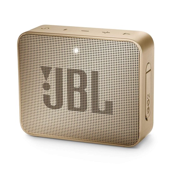 JBL GO2 Portable Bluetooth Speaker with Rechargeable Battery, Waterproof, Built-in Speakerphone