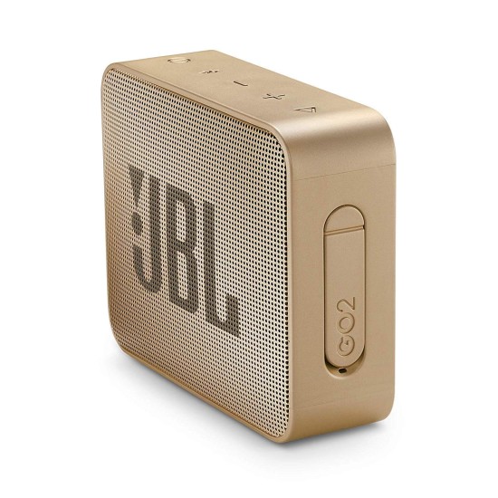 JBL GO2 Portable Bluetooth Speaker with Rechargeable Battery, Waterproof, Built-in Speakerphone